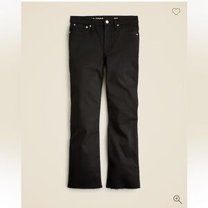 J.Crew 9" demi-boot crop jean in Stay Black wash Size 32P